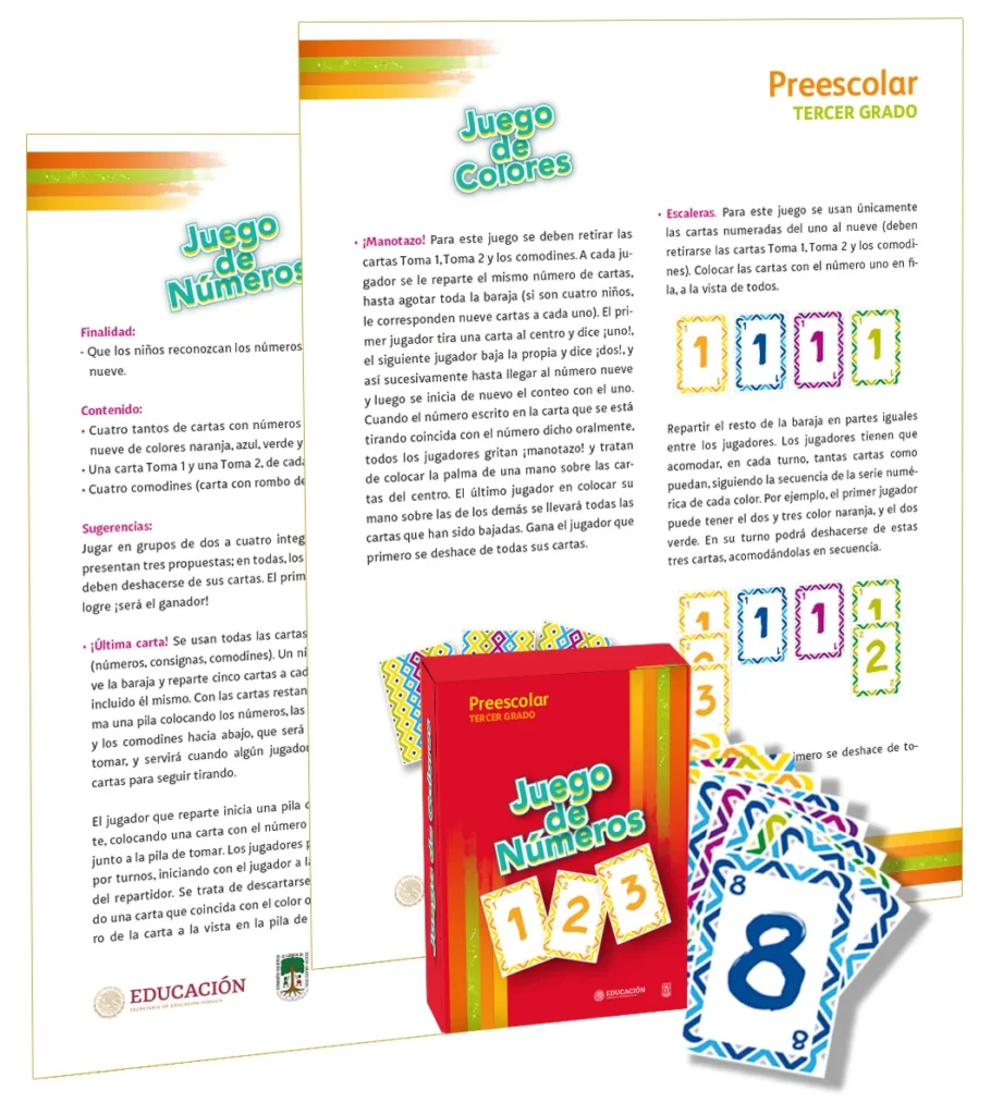 Juego De Números Y Colores Baraja - 3º Preescolar (SEP) 2021-2022 1 juego de numeros y colores baraja 3 preescolar sep 2021 2022