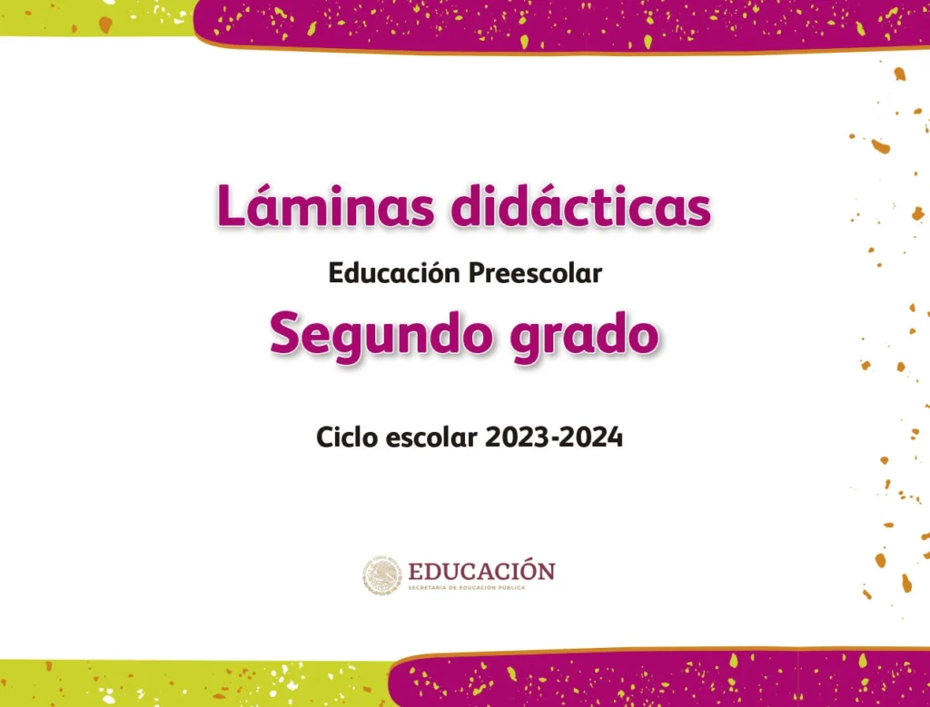 Láminas Didácticas - 2º Preescolar (SEP) 2023-2024 1 laminas didacticas 2 preescolar sep 2023 2024